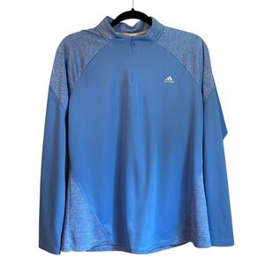 Adidas Formotion Clima365 Quarter Zip Golf Shirt Men’s SZ Large in Blue